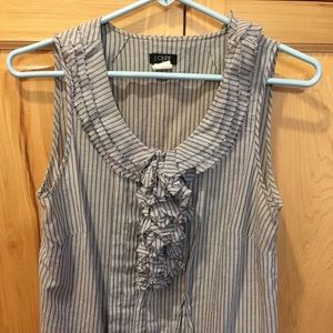 J crew ruffle top